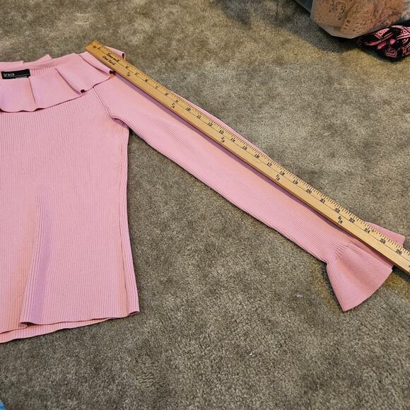 Grace Knitwear Size Medium M Light Pink Ribbed Long Sleeve Stretchy NWT NEW - Picture 9 of 9